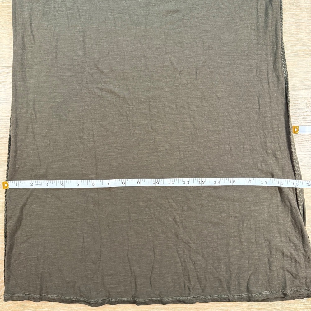 Dolan Left Coast Smocked Trapeze Tank Dress Size Small Flowy Relaxed Chic Green - Picture 8 of 10